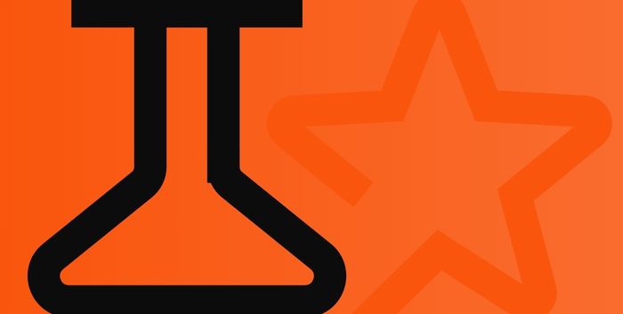 Ilustra&ccedil;&atilde;o de frasco de laborat&oacute;rio estilizado, simbolizando experimenta&ccedil;&atilde;o e valida&ccedil;&atilde;o de ideias com MVP em empreendedorismo.