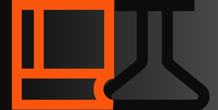 Ilustra&ccedil;&atilde;o com &iacute;cones de sistema e laborat&oacute;rio, representando estrutura e custos de desenvolvimento de software.